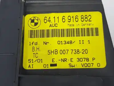 Second-hand car spare part climate control for bmw 3 (e46) 320 d oem iam references 64116916882  64116916882