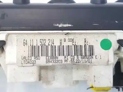 Автозапчастина б/у клімат-контроль для mini mini (r50, r53) cooper посилання на oem iam 64111502214  lt04023