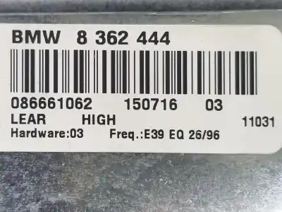Peça sobressalente para automóvel em segunda mão módulo eletrónico antena por bmw 5 (e39) 530 d referências oem iam 65128362444  65128362444