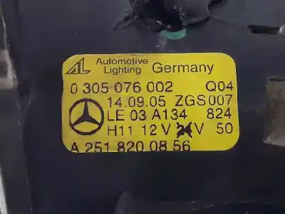 Автозапчасти б/у правая противотуманная фара за mercedes-benz clase ml bm 166 ml 350 cdi bluetec edition 1 166.024 ссылки oem iam 2518200856  2518200856