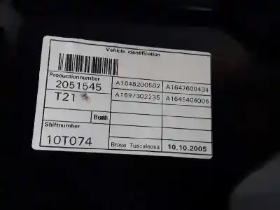 Автозапчасти б/у задний правый стеклорегулятор за mercedes-benz clase ml bm 166 ml 350 cdi bluetec edition 1 166.024 ссылки oem iam 1647303279  1647303279