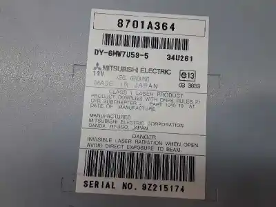 Автозапчасти б/у аудиосистема / радио cd за mitsubishi outlander ii (cw_w) 2.2 di-d 4wd ссылки oem iam 8701a364  dy6mw7u595