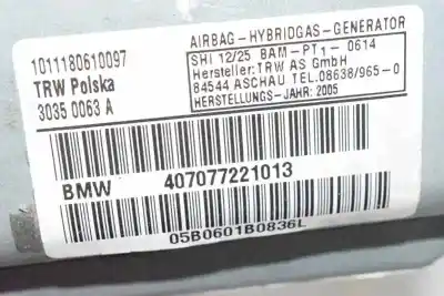 Автозапчастина б/у задня ліва бічна подушка безпеки для bmw 7 (e65, e66, e67) 730 ld посилання на oem iam 7077221  72127077221 72127226161