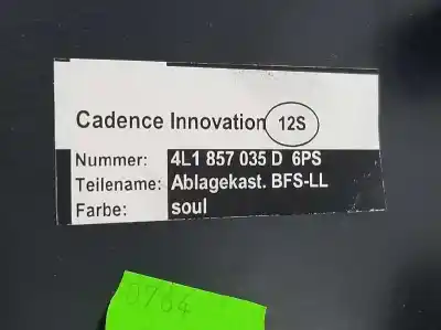 Автозапчасти б/у бардачок за audi q7 (4l) 3.0 v6 24v tdi ссылки oem iam 4l1857035d  4l1857035d