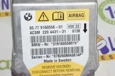 Автозапчастина б/у блок управління подушками безпеки для bmw 5 touring (e61) 520 d посилання на oem iam 65779160558  65779172019