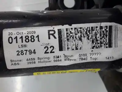 Автозапчастина б/у передній правий амортизатор для opel astra j (p10) 1.7 cdti (68) посилання на oem iam 13474001  13474001