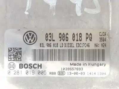 Автозапчастина б/у ебу контролер двигуна для seat exeo st (3r5) (2009>) 2.0 tdi посилання на oem iam 03l906018pq  03l906018pq