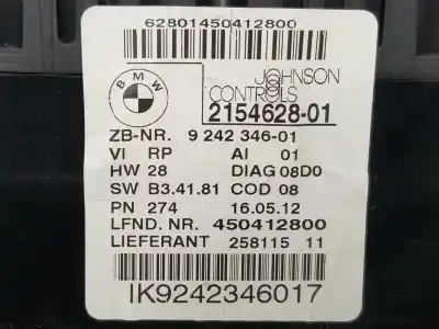 Peça sobressalente para automóvel em segunda mão quadrante por bmw x1 (e84) 2.0 turbodiesel cat referências oem iam 62109316127  62109242346