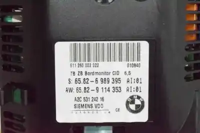 Second-hand car spare part multifunction display for bmw 5 touring (e61) 520 d oem iam references 65826989395  65826989395