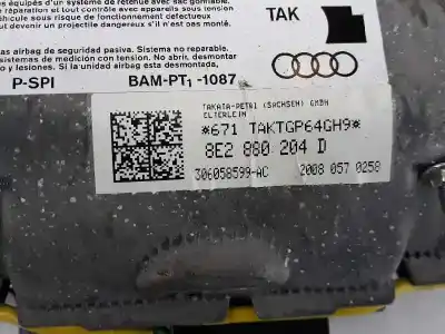 Автозапчастина б/у передня права подушка безопасности для audi a4 b7 avant (8ed) 2.0 tdi 16v посилання на oem iam 8e2880204d  8e2880204d