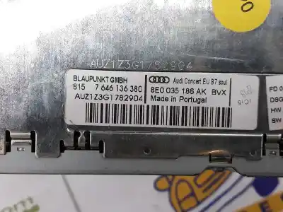 Автозапчастина б/у аудіо система / радіо cd для audi a4 b7 avant (8ed) 2.0 tdi 16v посилання на oem iam 8e0057186ak  8e0057186ak