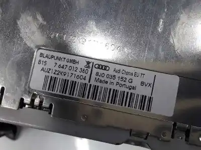 Автозапчастина б/у аудіо система / радіо cd для audi tt (8j3) 2.0 tfsi quattro посилання на oem iam 8j0035152g  7647012380