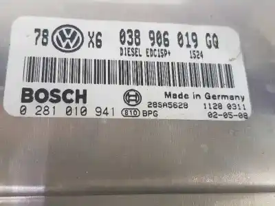 Автозапчастина б/у ебу контролер двигуна для volkswagen passat b5.5 variant (3b6) 1.9 tdi посилання на oem iam 038906019gq  038906019gq