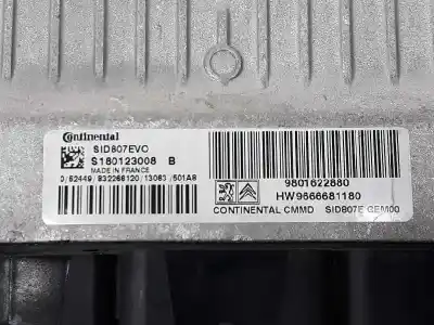Second-hand car spare part ecu engine control for ds 5 1.6 blue-hdi fap oem iam references 9801622880  9801622880