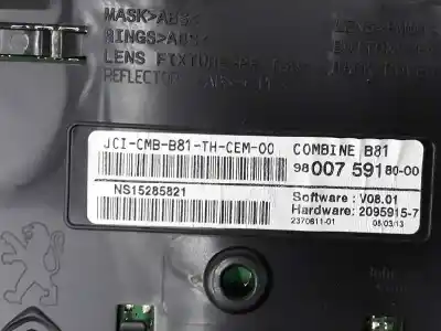 Peça sobressalente para automóvel em segunda mão quadrante por ds 5 1.6 blue-hdi fap referências oem iam 9800759180  9800759180