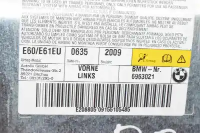Peça sobressalente para automóvel em segunda mão airbag frontal lado esquerdo por bmw 5 (e60) 520 d referências oem iam 72126963021  72126963021