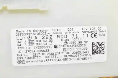 Second-hand car spare part electronic module for clase c clase c lim. 2.1 cdi oem iam references a2229007111  a2229018202