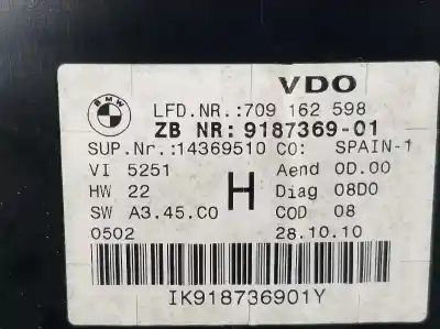 Peça sobressalente para automóvel em segunda mão quadrante por bmw x1 (e84) 2.0 turbodiesel cat referências oem iam 62109316152  9316152