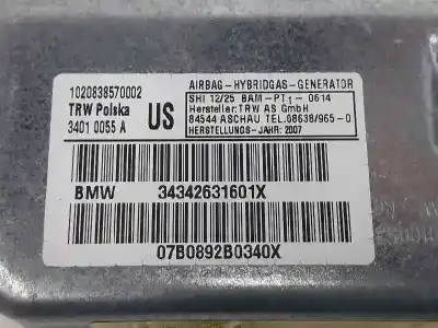Second-hand car spare part front right side airbag for bmw x3 (e83) 2.0 d oem iam references 72123426316  72123426316