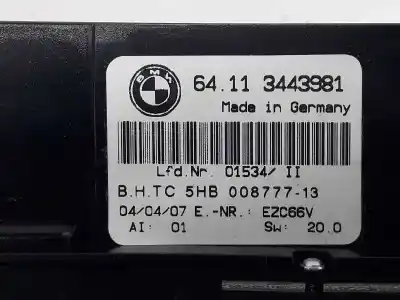Second-hand car spare part climate control for bmw x3 (e83) 2.0 d oem iam references 64113443981  64113443981