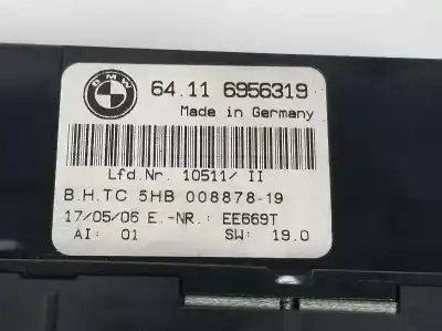 Peça sobressalente para automóvel em segunda mão comando de sofagem (chauffage / ar condicionado) por bmw 3 coupé (e46) 320 cd referências oem iam 64116956319  64116956319