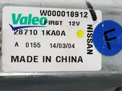Second-hand car spare part rear windshield wiper motor for nissan pulsar fastback (c13) 1.5 dci oem iam references 287101ka0a  287101ka0a