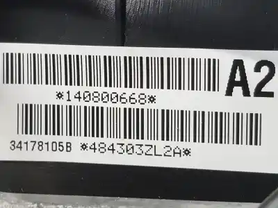 Second-hand car spare part steering wheel for nissan pulsar fastback (c13) 1.5 dci oem iam references 484303zl2a  484303zl2a