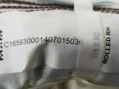 Second-hand car spare part front right curtain airbag for nissan pulsar fastback (c13) 1.5 dci oem iam references 985p03zl0a  985p03zl0a