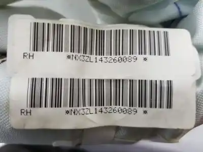 Second-hand car spare part front right curtain airbag for nissan pulsar fastback (c13) 1.5 dci oem iam references 985p03zl0a  985p03zl0a