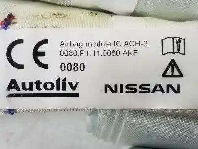 Автозапчастина б/у передня ліва подушка безпеки для nissan pulsar fastback (c13) 1.5 dci посилання на oem iam 985p13zl0a  985p13zl0a