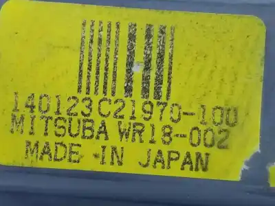 Second-hand car spare part driver left window regulator for nissan pulsar fastback (c13) 1.5 dci oem iam references 807013zl0b  807013zl0b