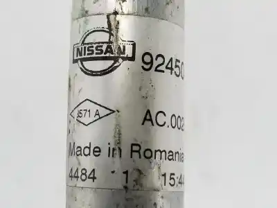 Second-hand car spare part air conditioning pipes for nissan pulsar fastback (c13) 1.5 dci oem iam references 924503zn0a  924503zn0a