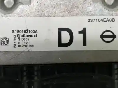 Second-hand car spare part ecu engine control for nissan pulsar fastback (c13) 1.5 dci oem iam references 237104ea0b  237104ea0b