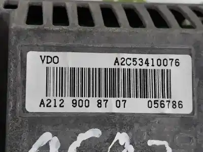 Second-hand car spare part multifunction display for clase c clase e lim. 2.1 cdi oem iam references a2c53410076