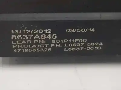 Автозапчастина б/у реле/запоперівник для mitsubishi asx (ga0w) 1.8 di-d cat посилання на oem iam 8637a645  501p11f00