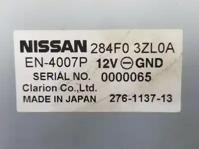 Second-hand car spare part electronic module for nissan pulsar fastback (c13) 1.5 dci oem iam references 284f03zl0a  284f03zl0a