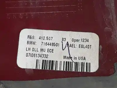 Second-hand car spare part left tailgate door light for bmw x5 (e53) 3.0 d oem iam references 63217164485  63217164485