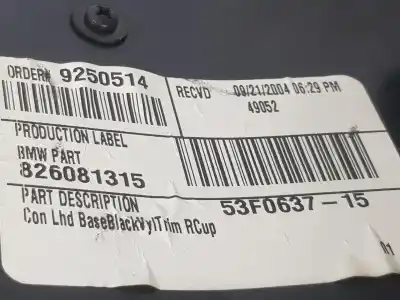 Автозапчастина б/у центральний подлокник для bmw x5 (e53) 3.0 d посилання на oem iam 8402933  51168263733