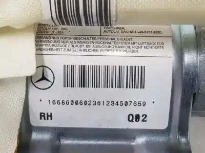 Second-hand car spare part front right curtain airbag for clase c clase m 2.1 cdi oem iam references 1668600602  1668600602