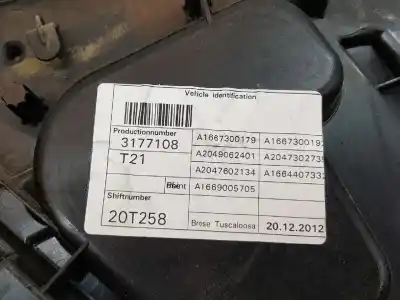 Second-hand car spare part rear left window regulator for clase c clase m 2.1 cdi oem iam references a1667300279  1667300279