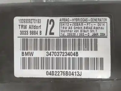 Автозапчастина б/у права бічна подушка безпеки для bmw x5 (e53) 3.0 d посилання на oem iam 7037234  72127037234