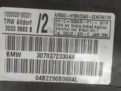 Автозапчастина б/у ліва бічна подушка безпеки для bmw x5 (e53) 3.0 d посилання на oem iam 7037233  72127037233