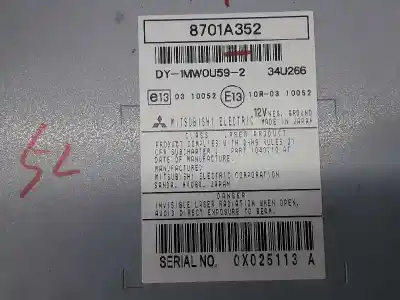 Автозапчасти б/у аудиосистема / радио cd за mitsubishi asx (ga0w) challenge 2wd ссылки oem iam 8701a352  dy-1mw0u592