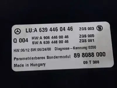 Tweedehands auto-onderdeel elektronische module voor clase c vito basic, combi 2.1 cdi oem iam-referenties a6394460446  6394460446