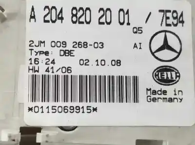 Автозапчастина б/у внутрішне світло для clase c clase c familiar 2.2 cdi посилання на oem iam a2048202001  a2048202001