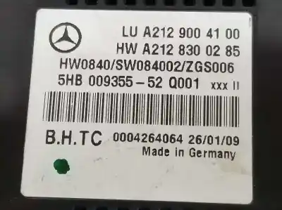 Second-hand car spare part climate control for clase c clase e lim. 3.0 cdi oem iam references a2129004100  2129004100