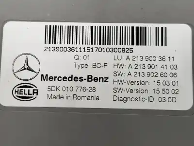 Second-hand car spare part electronic module for mercedes-benz clase e bm 213 berlina e 220 d 213.004 oem iam references a2139003611