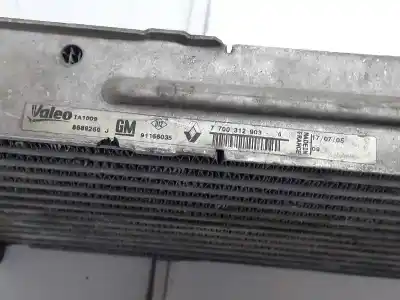 Peça sobressalente para automóvel em segunda mão intercooler por renault trafic combi (ab 4.01) 1.9 diesel referências oem iam 7700312903  7700312903
