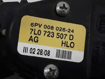 Автозапчастина б/у педальний потенціометр для audi q7 (4l) v6 3.0 tdi (176kw) ambiente посилання на oem iam 7l0723507d  7l0723507d
