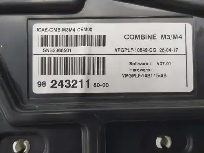 Peça sobressalente para automóvel em segunda mão quadrante por citroen celysée 1.2 12v vti referências oem iam 9824321180  9824321180